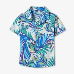 Camisa a juego padre e hijo – Estilo playero floral