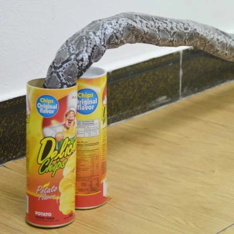 Juguete serpiente saltarina en lata para bromas y fiesta - imagen 3