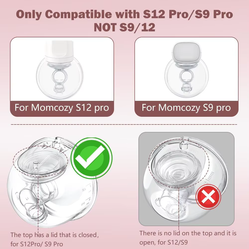Momcozy S12 Pro y S9 Pro – Copa extractora materna de recambio - imagen 4