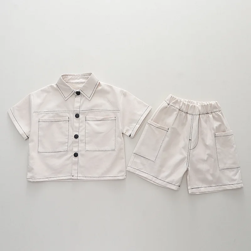 Conjunto de verano bebé: camisa manga corta y pantalón corto - imagen 5