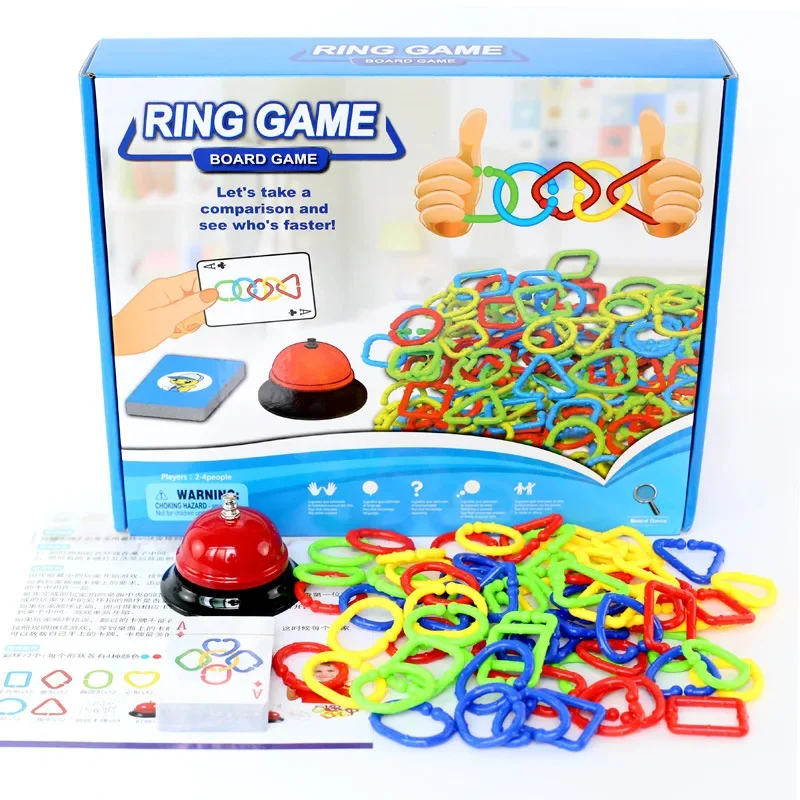 Juego de mesa familiar lógico con cartas y anillos interactivo - imagen 3