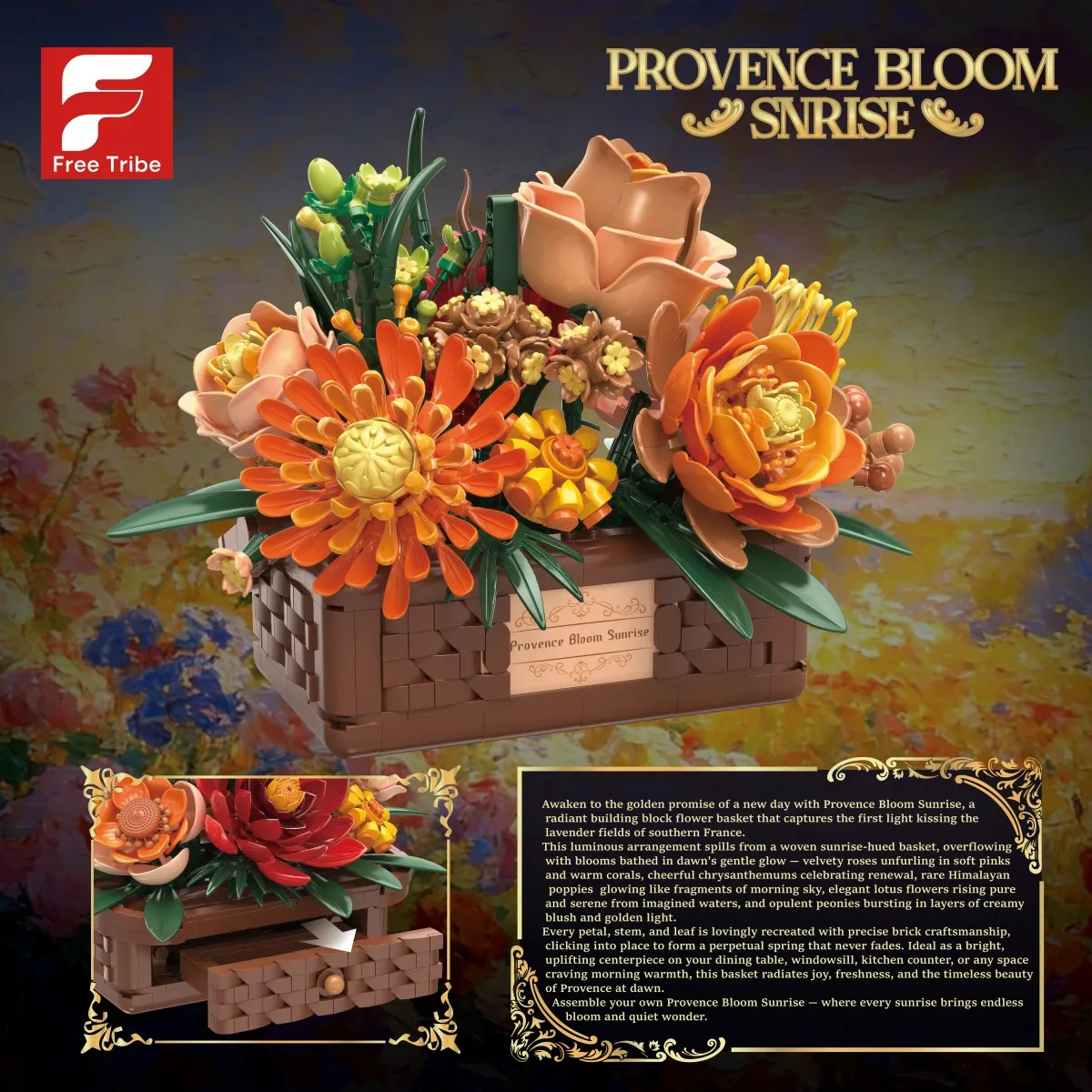 Bloques de construcción florales para crear ramos con rosas y peonías - imagen 3