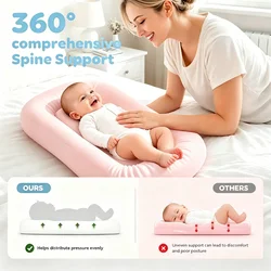 BabyNest Cuna nido transpirable de algodón suave para bebé