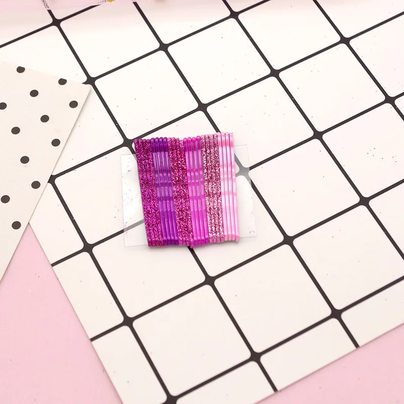 Horquillas para el pelo con purpurina dorada y agarre antideslizante - imagen 5