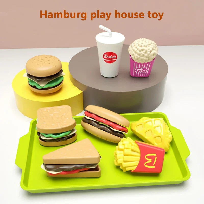 Juguete de cocina infantil de plástico con snacks desmontables realistas - imagen 5