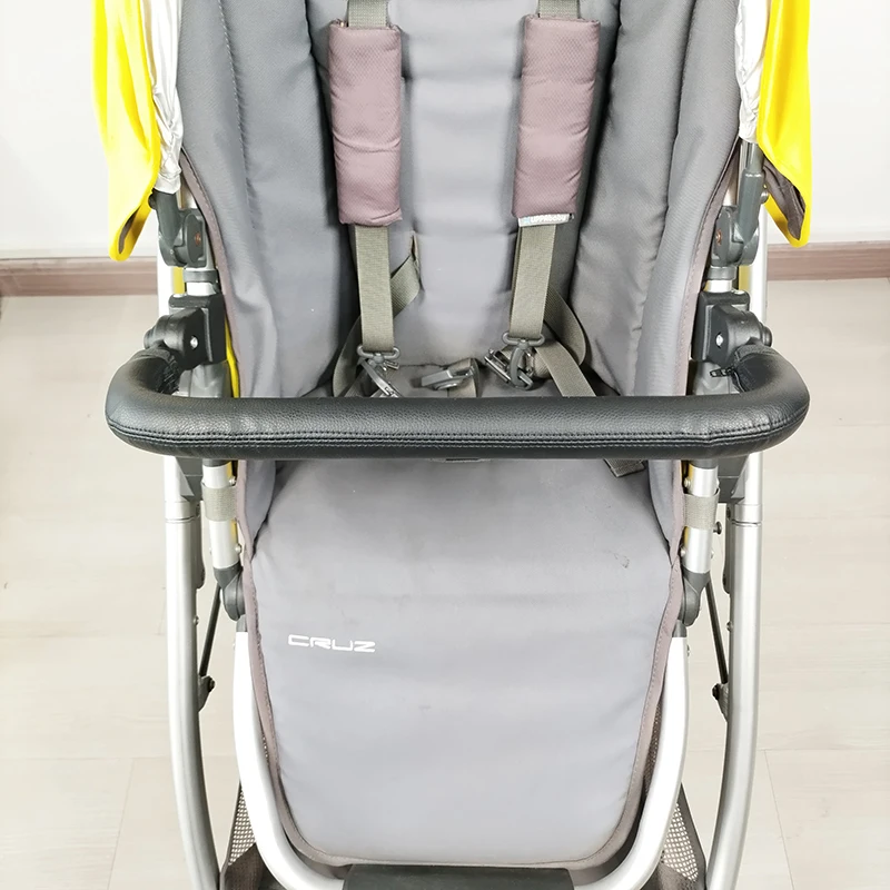 Barra parachoques cochecito Uppababy Cruz/Vista/Minu de cuero y tela - imagen 5