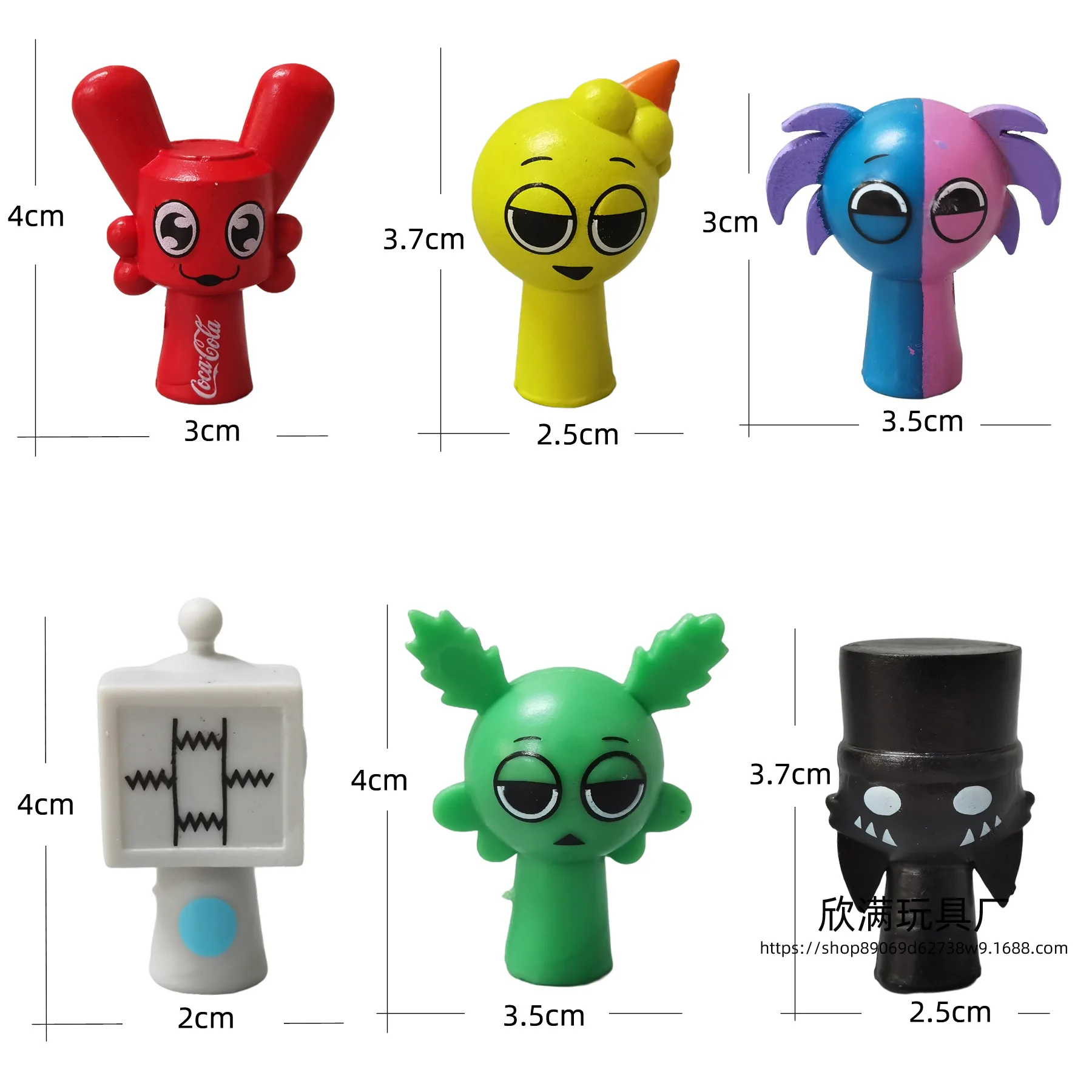 Figura de acción Mini Sprunki Wenda coleccionable para fans - imagen 3