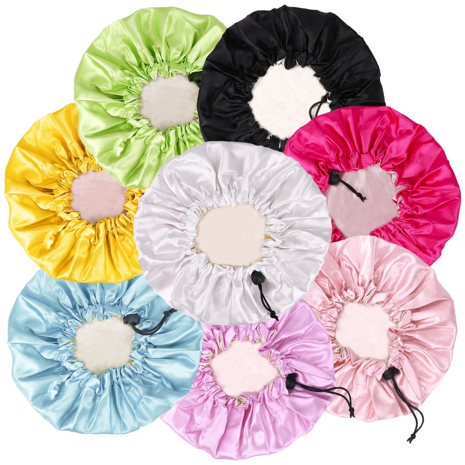Gorro de dormir de satén para niños reversible