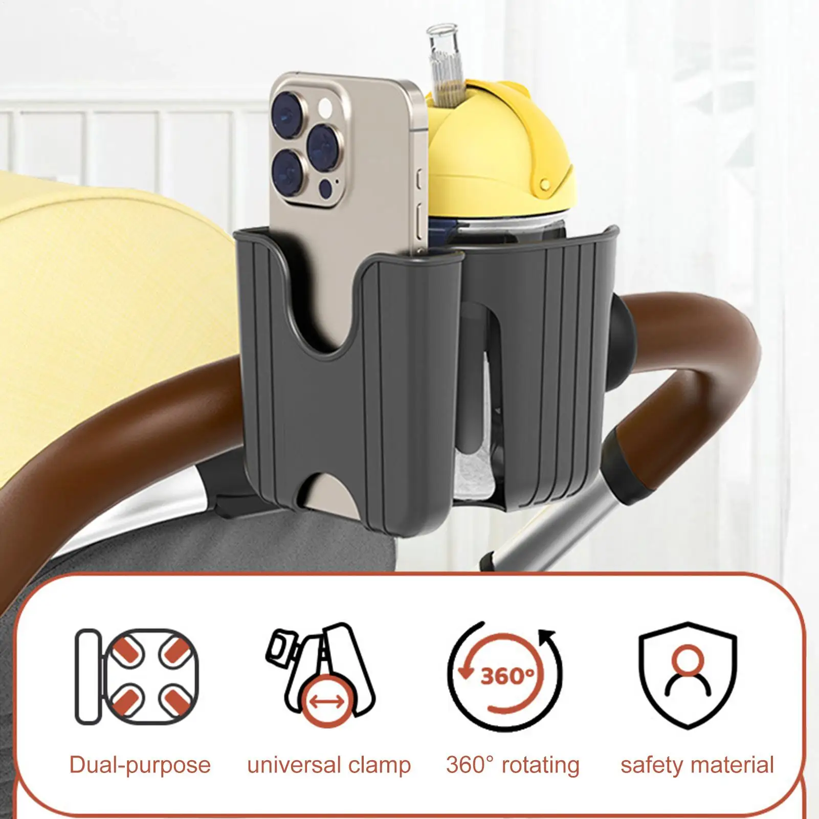 Abrazadera ajustable del soporte