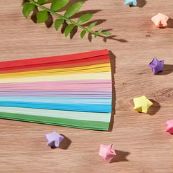 ZYF Paquete 540 hojas papel origami estrellas doble cara Manualidades