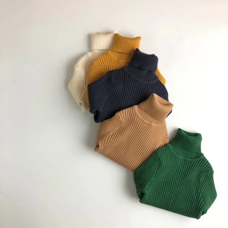 MILANCEL Jersey de punto con cuello alto para niños - imagen 3