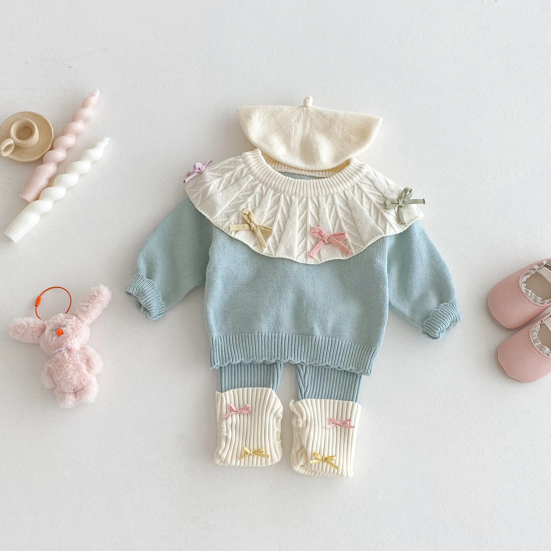 Suéter de punto suave bebé niña – Cálido manga larga otoño invierno - imagen 3