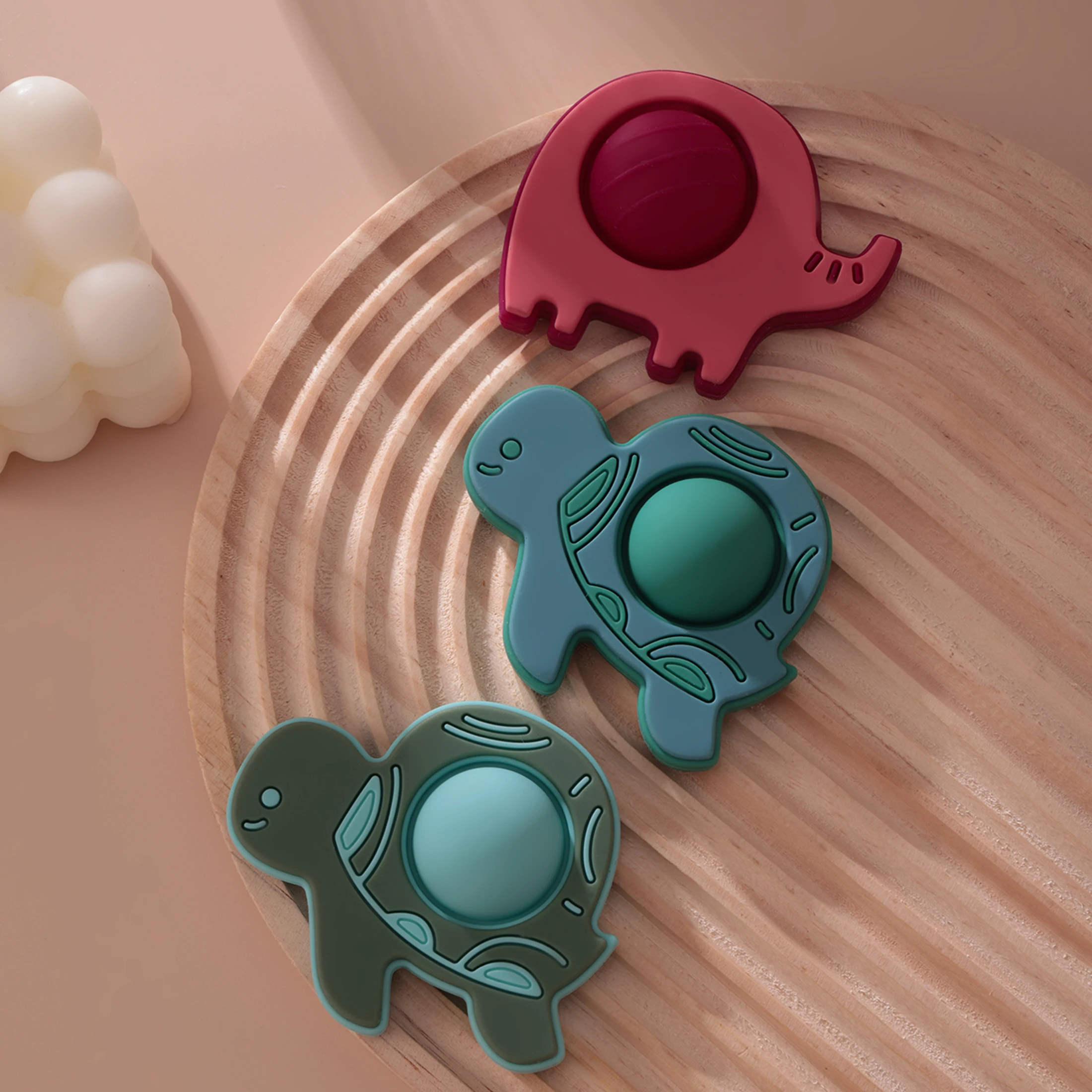 Mordedor sensorial de silicona para bebés, sin BPA y seguro - imagen 5