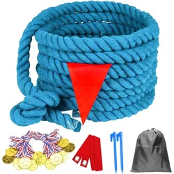 Cuerda de cabo de guerra exterior con bandera – para todos los niños