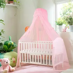Dosel para cuna de bebé ajustable en altura con malla transpirable
