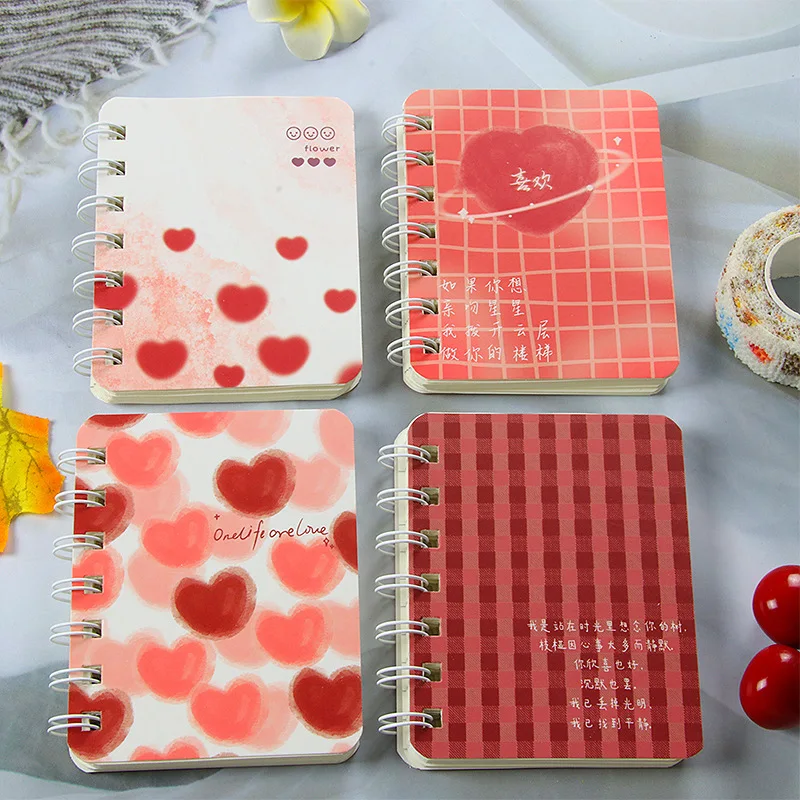 Cuaderno A7 hojas sueltas estilo tulipán – bloc de notas reutilizable