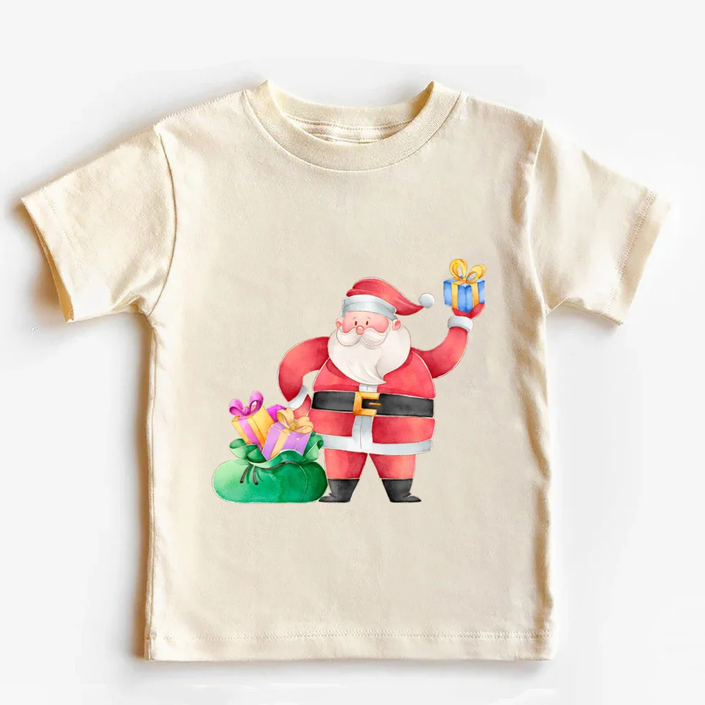 Detalle del estampado retro de Papá Noel