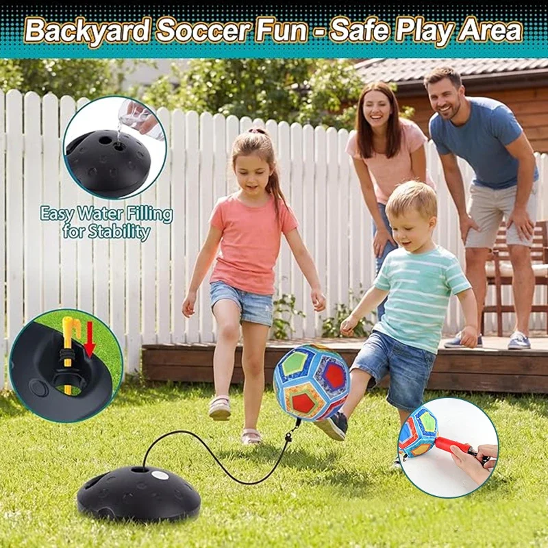 Set de entrenamiento de fútbol con rebote para padres e hijos - imagen 4