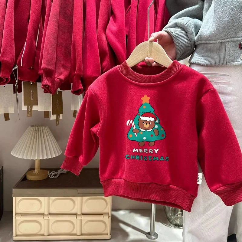 Sudadera de forro polar grueso de invierno para niños - imagen 2