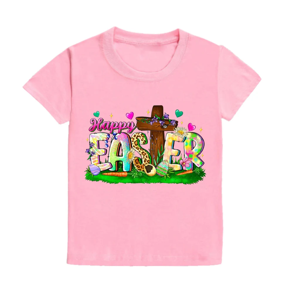 Camiseta con estampado de conejo de Pascua para niño – Estilo Hip Hop - imagen 4