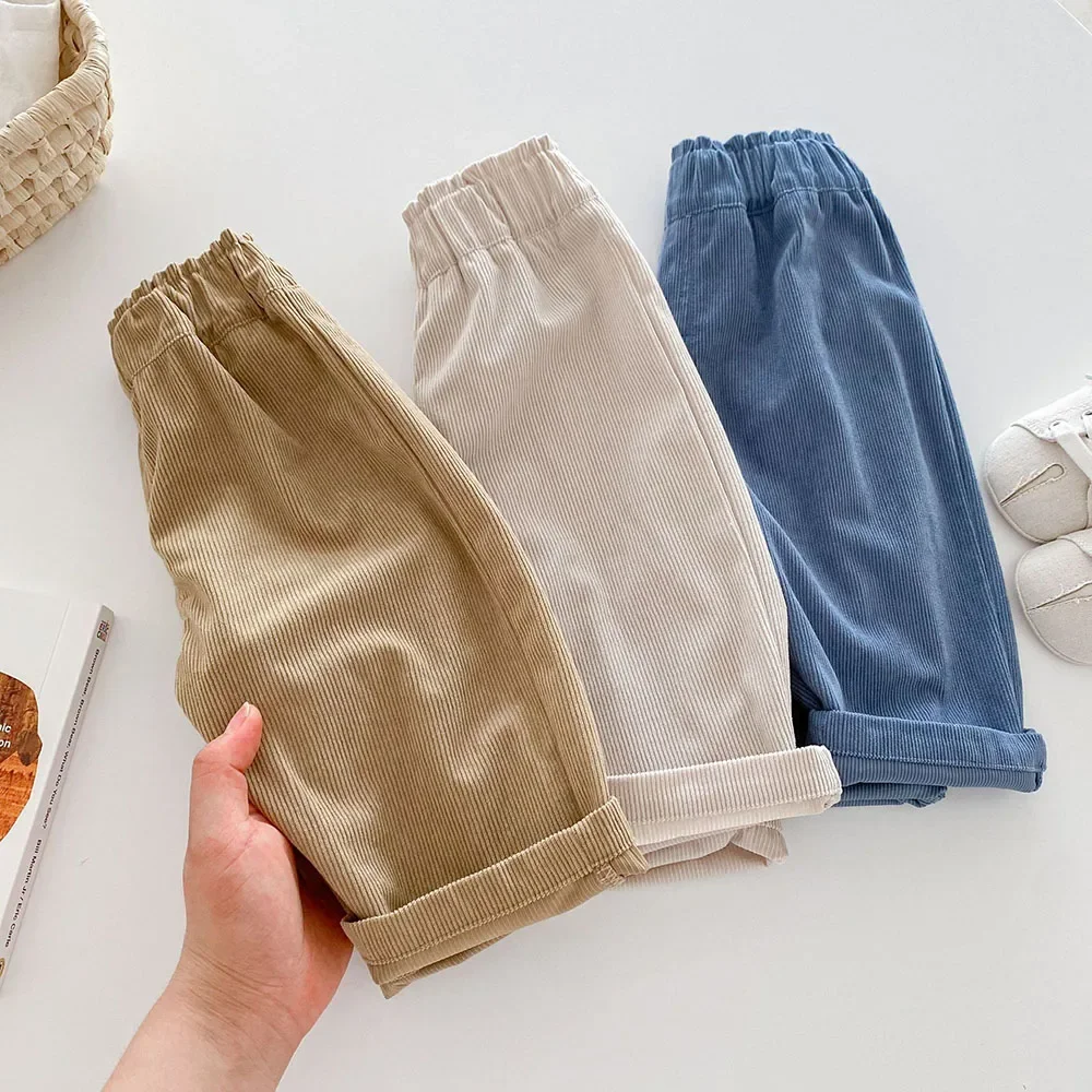 Pantalones de pana para niños en otoño – Moda diaria - imagen 2