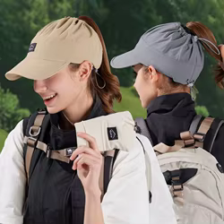 Gorra deportiva secado rápido con cola de caballo verano