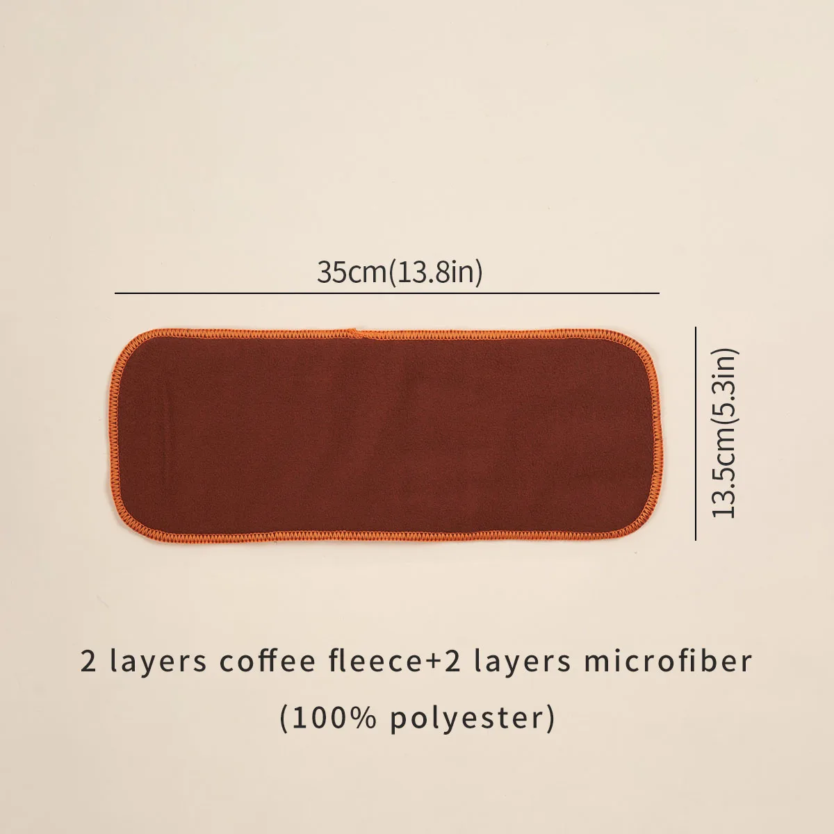 Inserto colocado sobre una cubierta de talla única mostrando ajuste perfecto