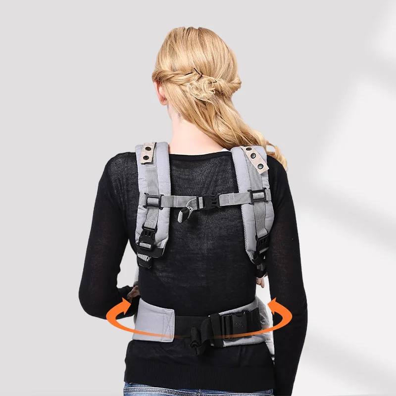 Portabebés transpirable ergonómico tipo mochila para recién nacido - imagen 4