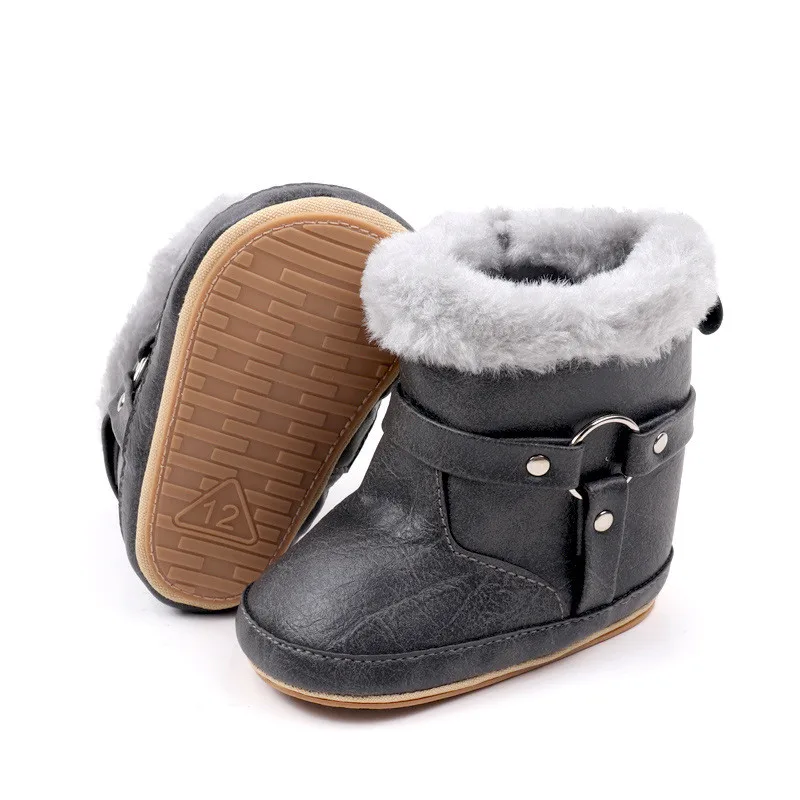 Botas de nieve para bebé 2025 - cálidas, antideslizantes, suela goma - imagen 4