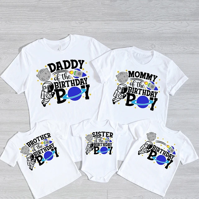 Camiseta espacial de astronauta para niño – Estilo cumpleaños fiesta - imagen 2