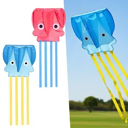 Cometa infantil pulpo suave para exteriores, juego familiar de vuelo