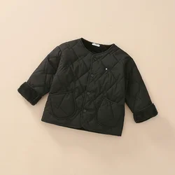 Abrigo acolchado con forro polar para niñas