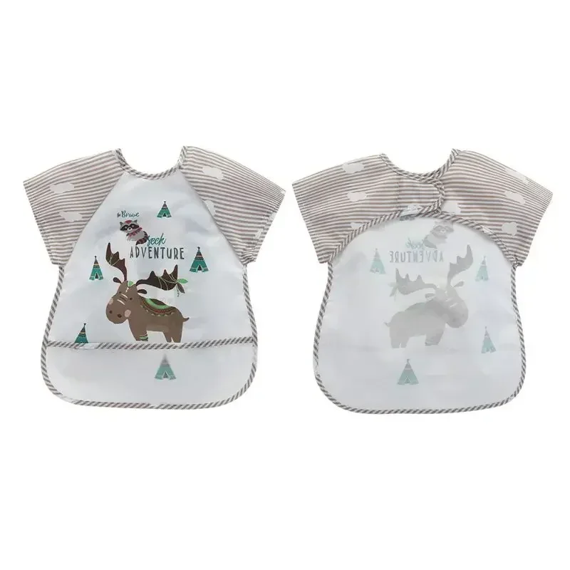 Babero delantal impermeable sin mangas para eructar, animales - imagen 5
