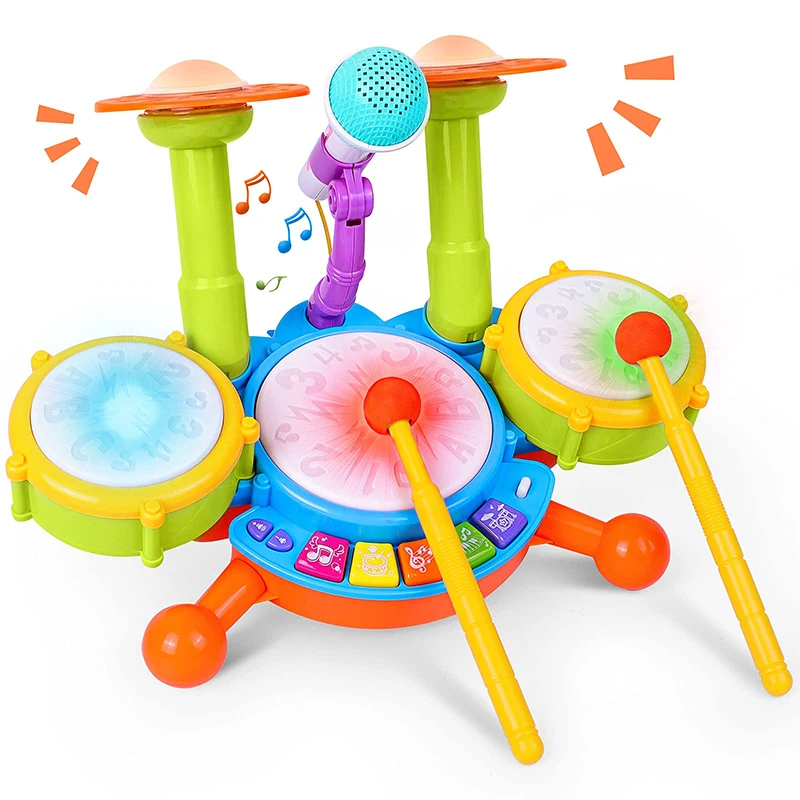 Kit batería música fresca con luces