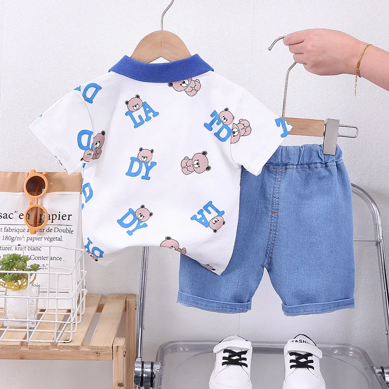Conjunto ropa de verano para bebé camiseta dibujos - imagen 4