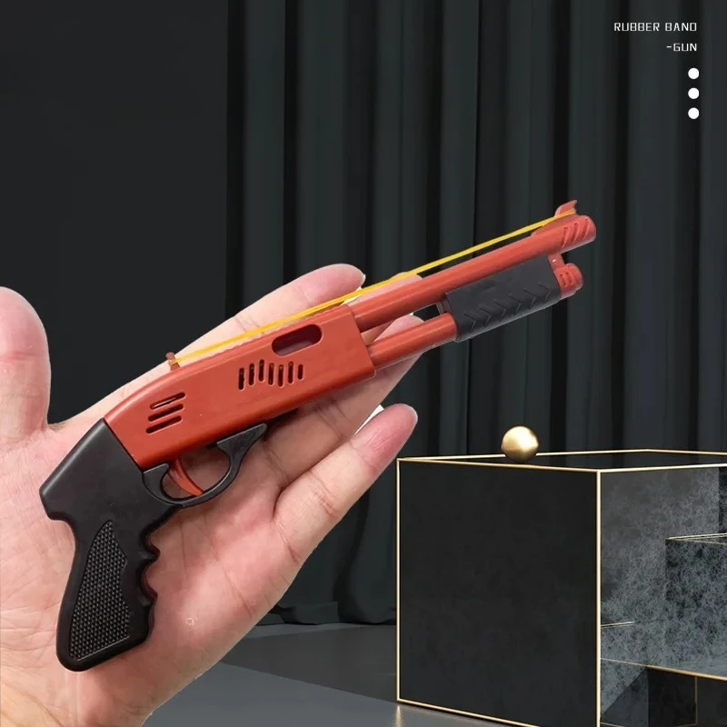 Pistola lanzadora de gomas para niños, juego seguro de cumpleaños - imagen 3