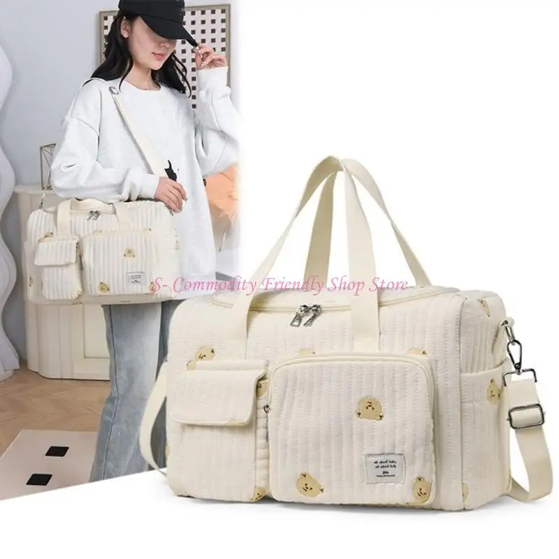 Bolso para pañales gran capacidad con bordado de mamá - imagen 2