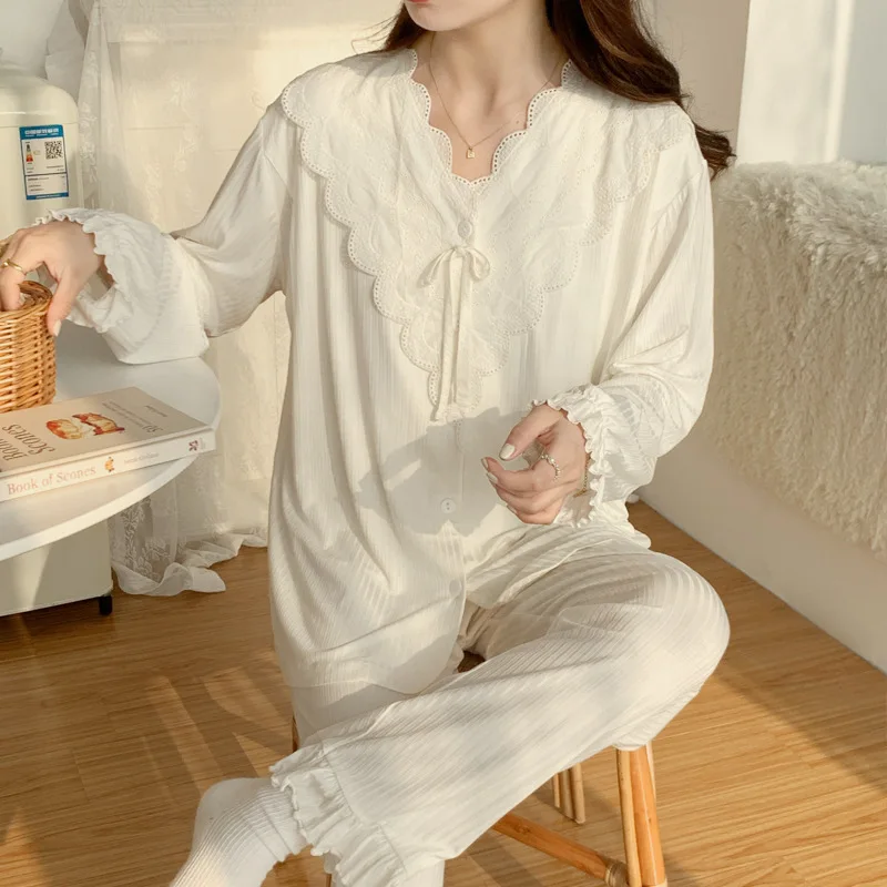 Pijamas de lactancia para maternidad: primavera y otono, comodos - imagen 4