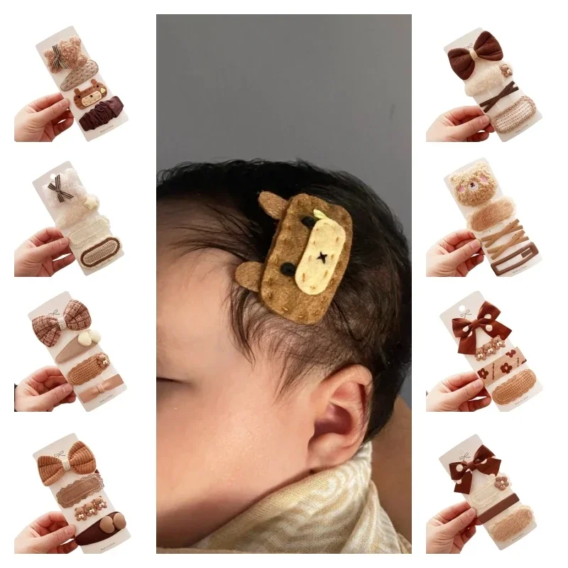 Pinzas y horquillas infantiles multicolor con formas para niña