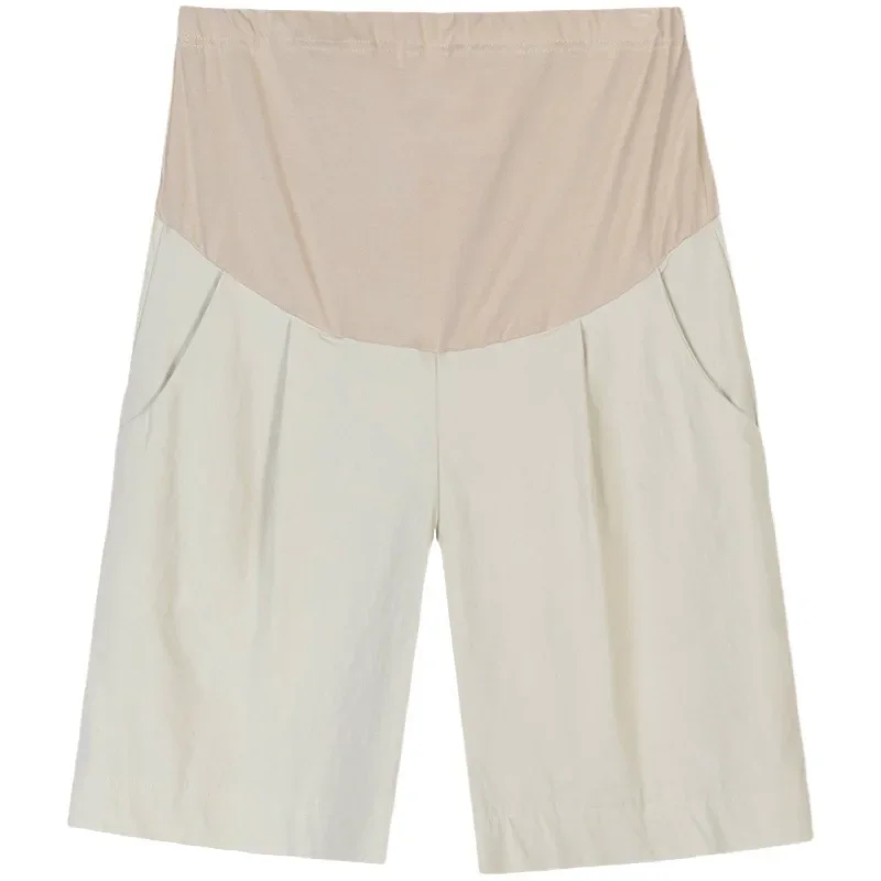 Pantalones premamá de lino para verano cómodo y transpirable - imagen 2