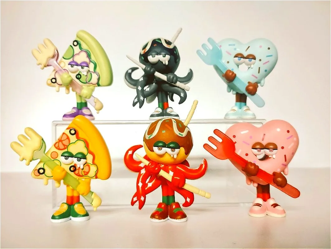 Figuras Gashapon Stasto Food Attack Guards, aperitivos coleccionables - imagen 4
