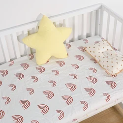 Sábana de muselina suave 100% algodón para cuna unisex