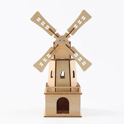 Molino de viento solar para niños – Juguete educativo de montaje