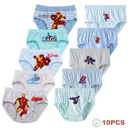 Calzoncillos de algodón para niños con estampado Spider-Man e Iron Man