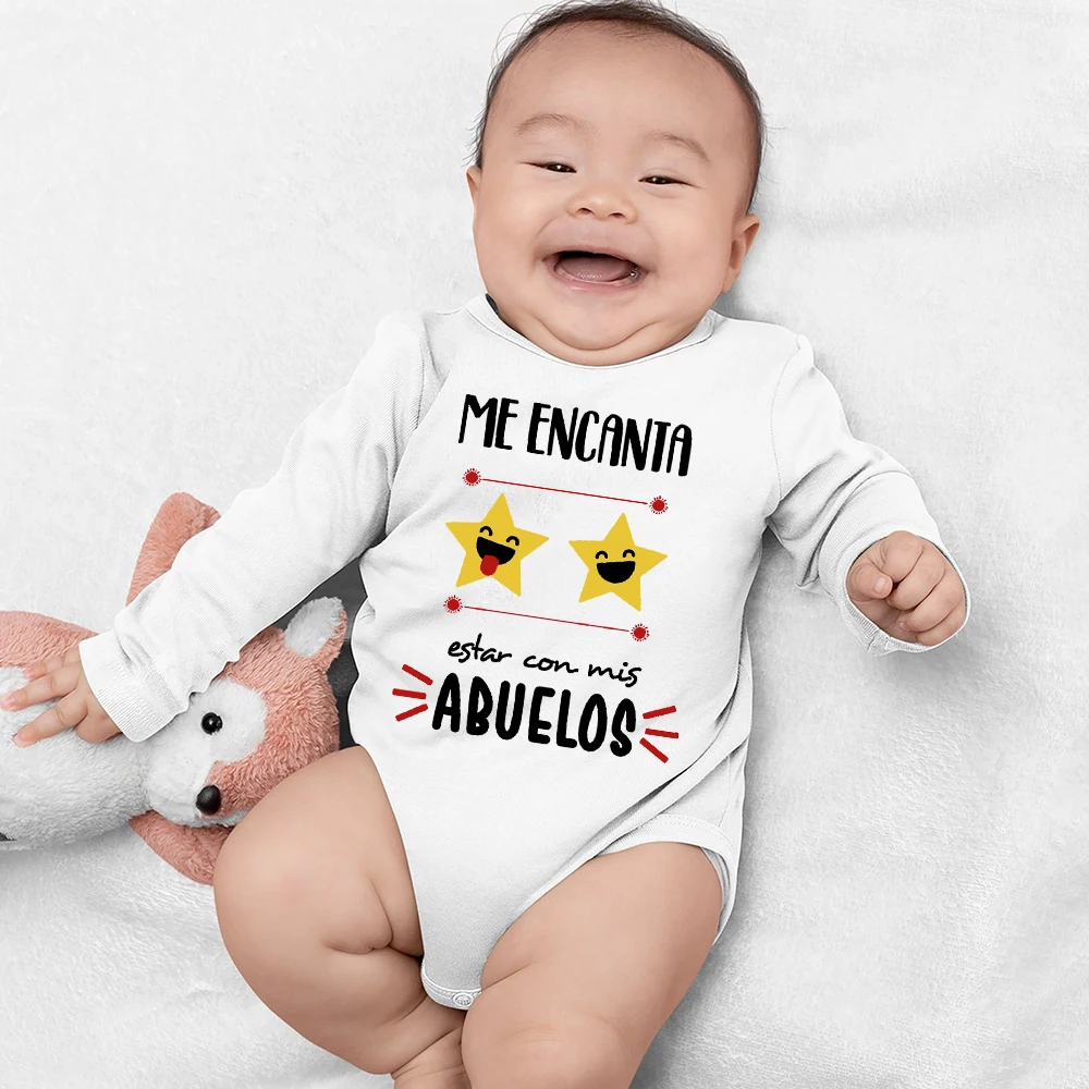 Pelele para bebé de manga larga estampado – Prenda bonita regalo - imagen 2
