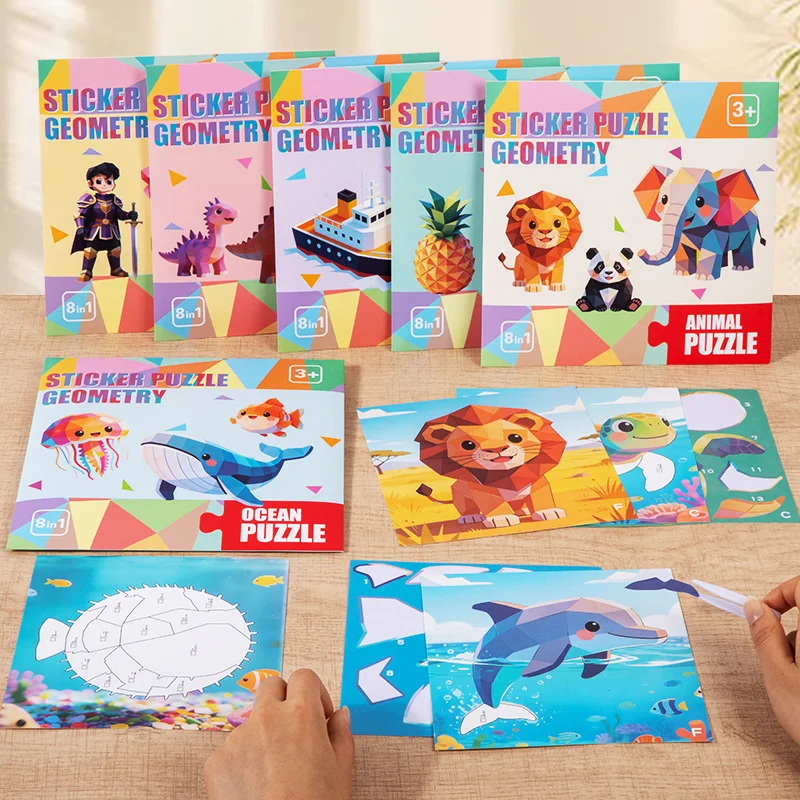 Rompecabezas 3D geométrico de mosaico para niños, concentración - imagen 4