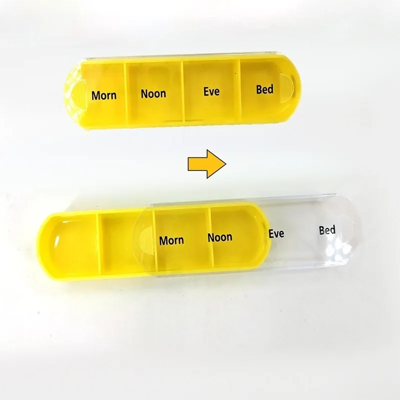 Pastillero semanal portátil apilable con compartimentos para pastillas - imagen 5