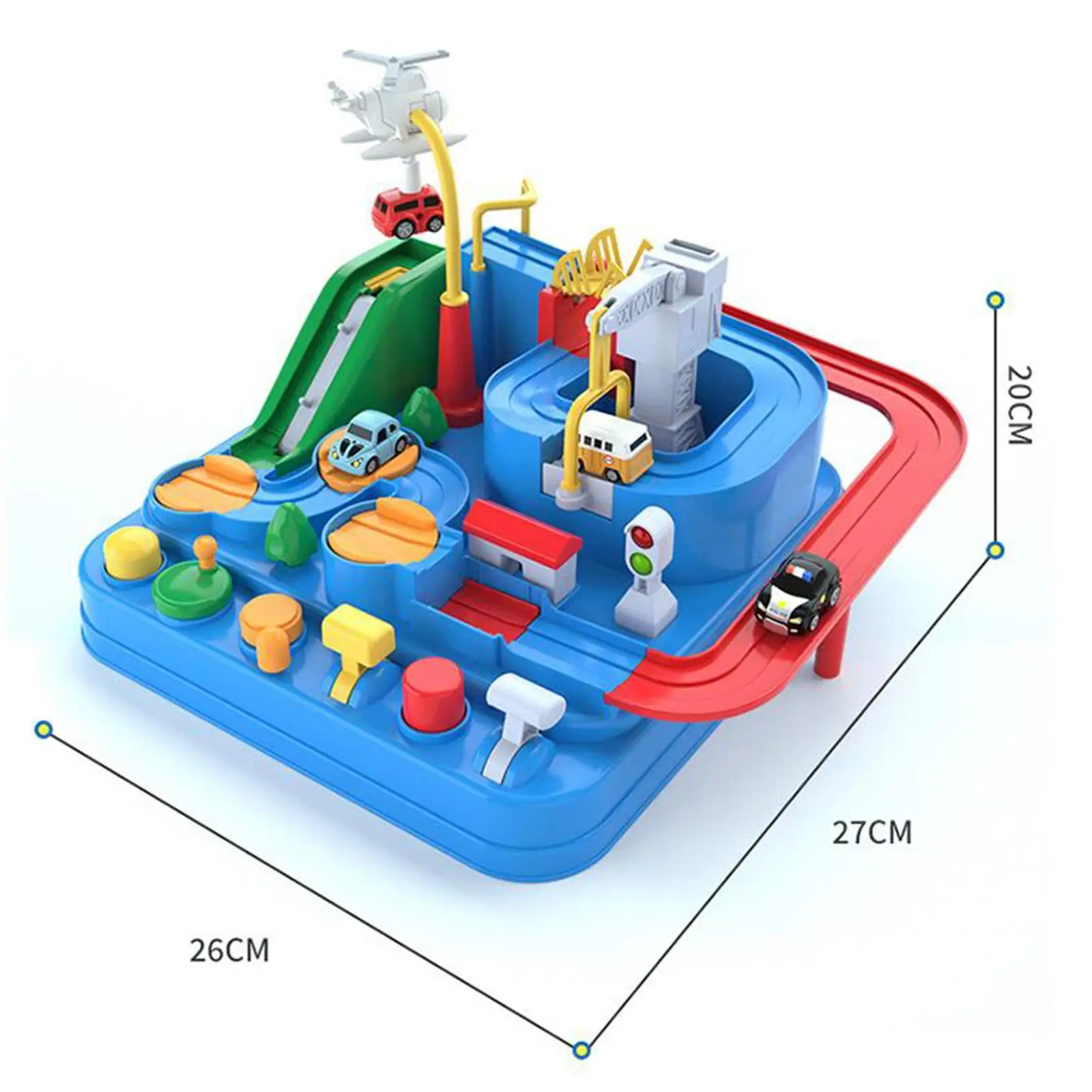 Coche de carreras infantil con circuito educativo de juguete - imagen 4