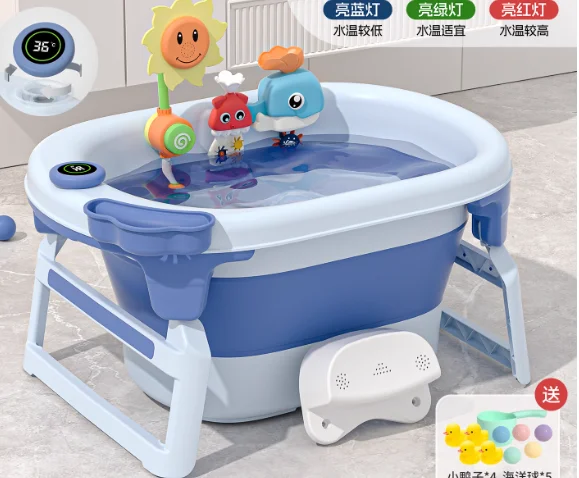 Bañera plegable portátil para bebé recién nacido - Cómoda y práctica