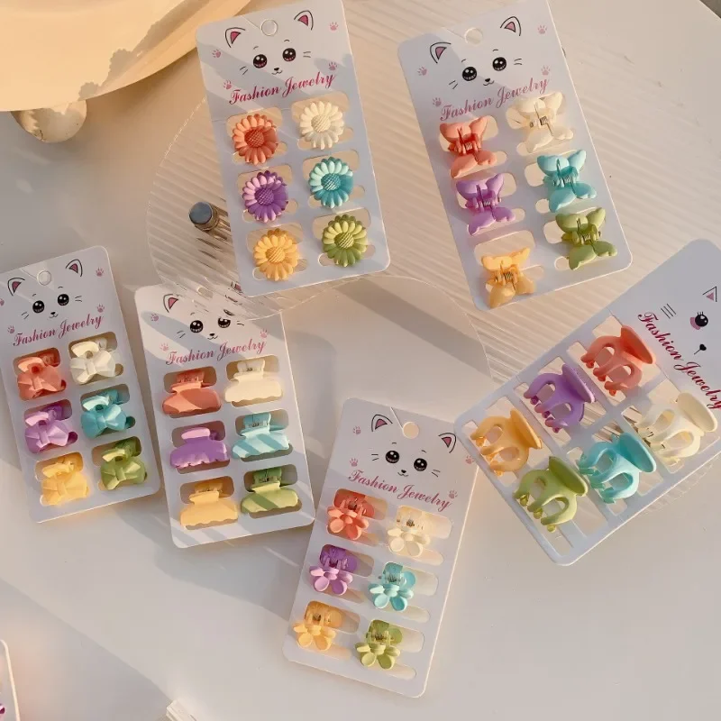 Mini clips de pelo infantiles florales para niña - imagen 4